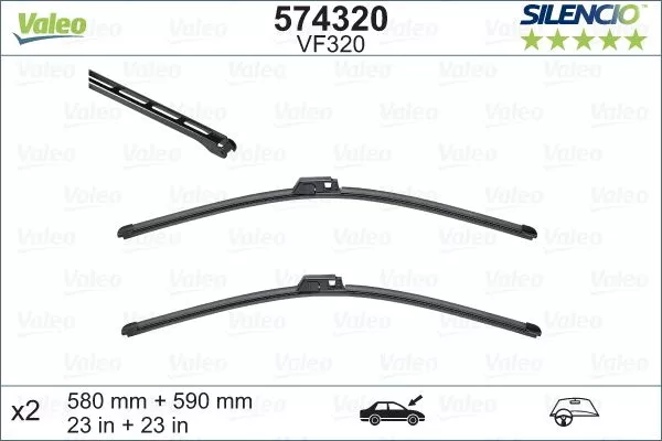 VALEO 574320 Щетки стеклоочистителя
