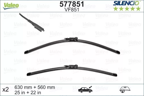 VALEO 577851 Щітки склоочисника