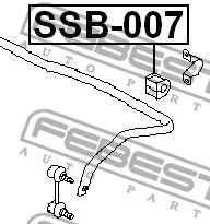 Febest SSB-007 Втулка стабілізатора