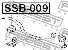Febest SSB-009 Втулка стабилизатора