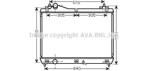 AVA QUALITY COOLING SZ 2104 Радіатор охолодження двигуна