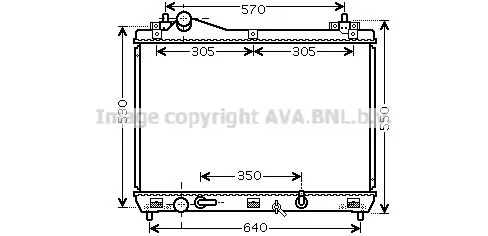 AVA QUALITY COOLING SZ2105 Радиатор охлаждения двигателя