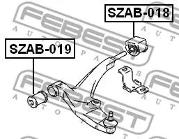 Febest SZAB-018 Сайлентблок рычага