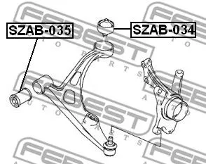 Febest SZAB-035 Сайлентблок рычага