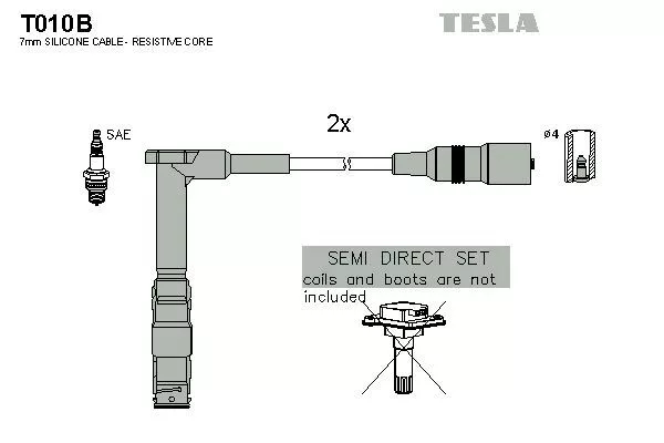 TESLA T010B Провода зажигания