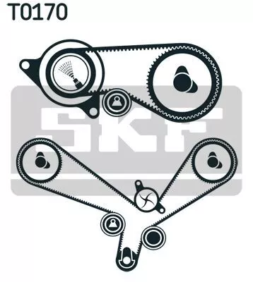 Skf VKMC 01952 Комплект ременя ГРМ + помпа