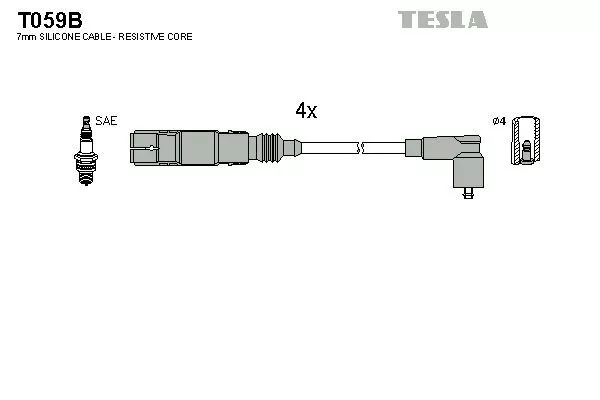 TESLA T059B Высоковольтные провода