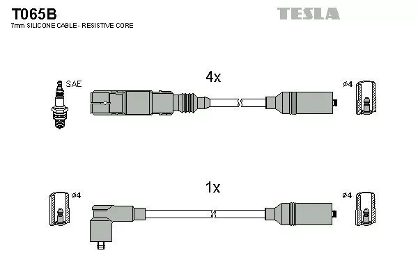 TESLA T065B Дроти запалювання