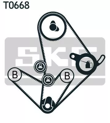 Skf VKMA 95014 Комплект ремня ГРМ