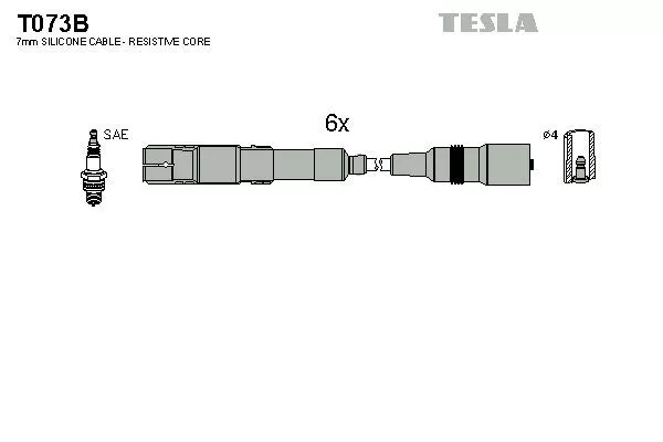 TESLA T073B Провода зажигания