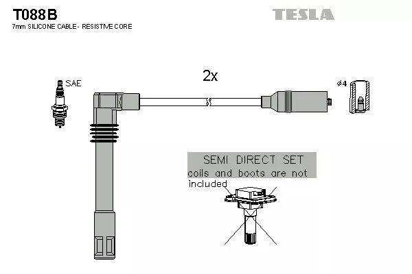 TESLA T088B Дроти запалювання