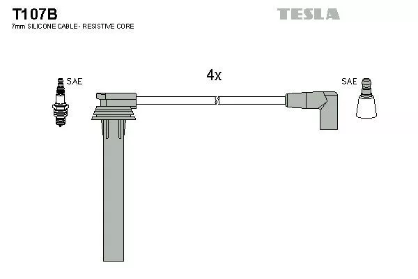 TESLA T107B Провода зажигания