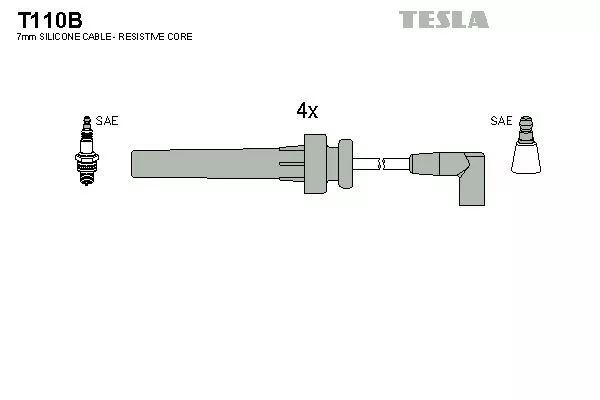 TESLA T110B Провода зажигания