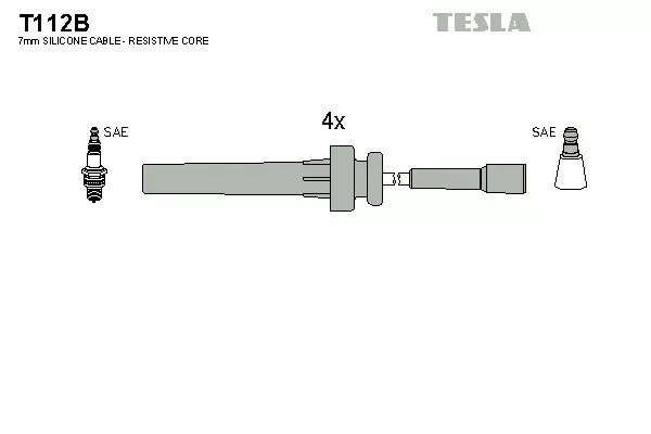 TESLA T112B Провода зажигания