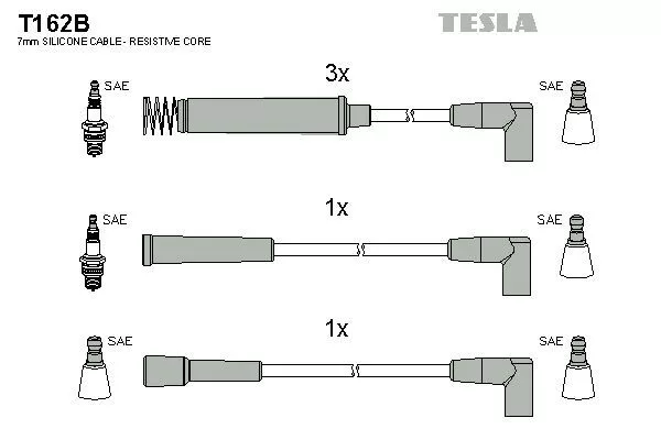 TESLA T162B Провода зажигания
