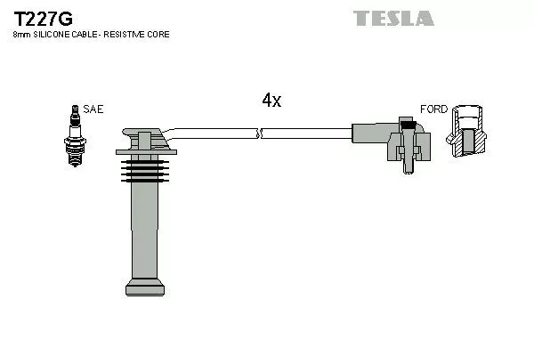 TESLA T227G Провода зажигания