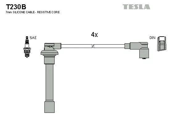 TESLA T230B Высоковольтные провода