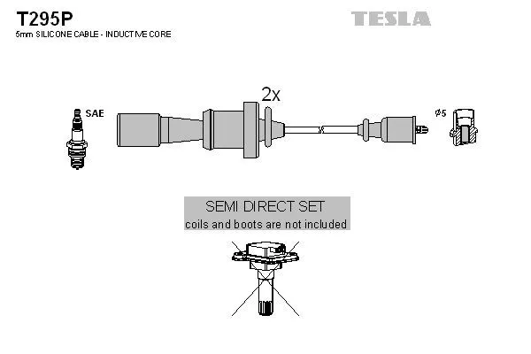 TESLA T295P Провода зажигания