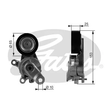 GATES T38209 Ролик ременя генератора