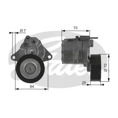 GATES T38415 Ролик ремня генератора