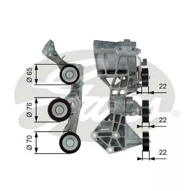 GATES T39064 Ролик ременя генератора