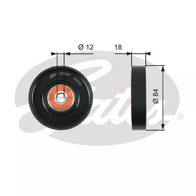 GATES T39177 Ролик ременя генератора