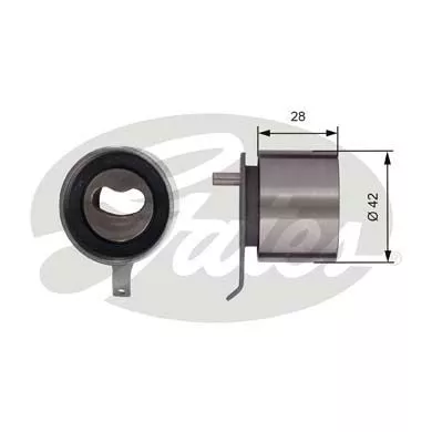 GATES T41267 Ролик натяжителя ремня ГРМ