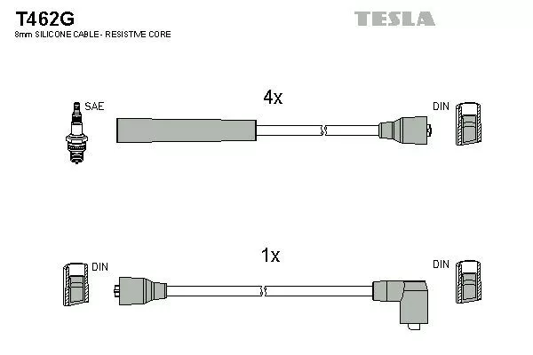 TESLA T462G Провода зажигания