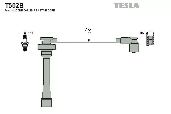 TESLA T502B Дроти запалювання