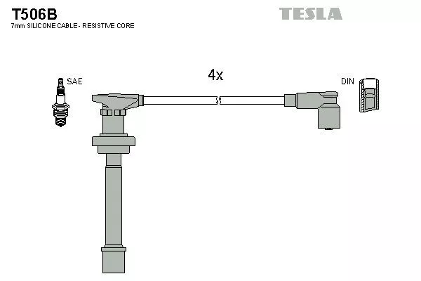 TESLA T506B Высоковольтные провода