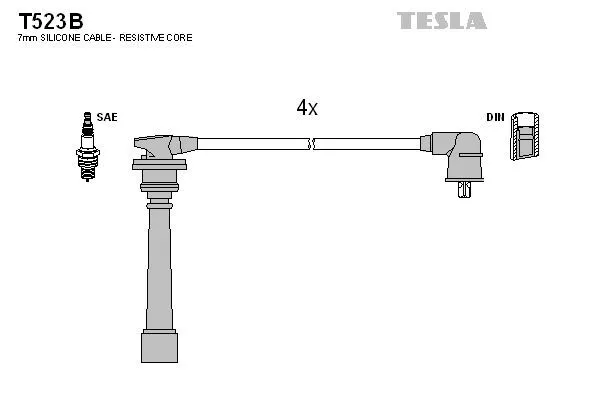 TESLA T523B Провода зажигания
