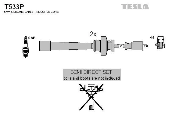 TESLA T533P Провода зажигания