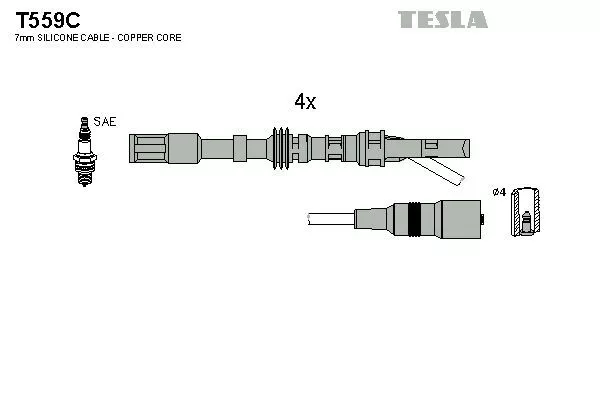 TESLA T559C Провода зажигания