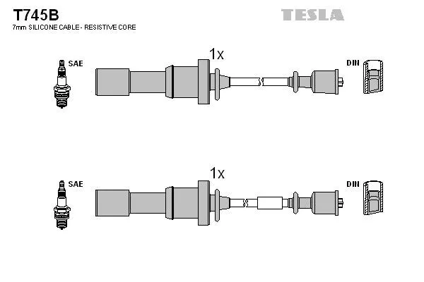 TESLA T745B Высоковольтные провода
