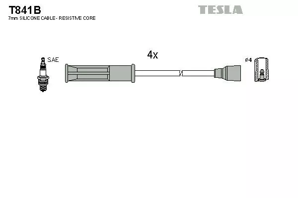 TESLA T841B Провода зажигания