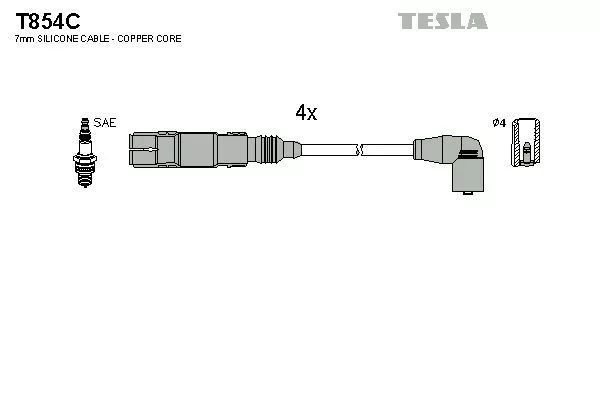 TESLA T854C Провода зажигания