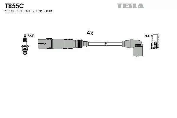 TESLA T855C Дроти запалювання