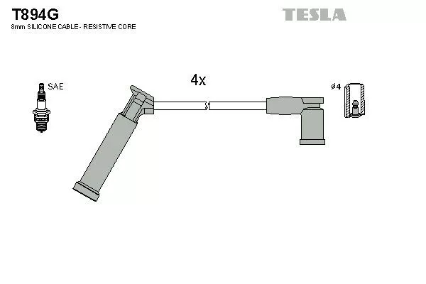 TESLA T894G Провода зажигания