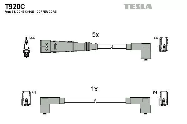 TESLA T920C Провода зажигания