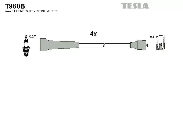 TESLA T960B Провода зажигания