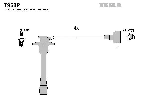 TESLA T968P Провода зажигания