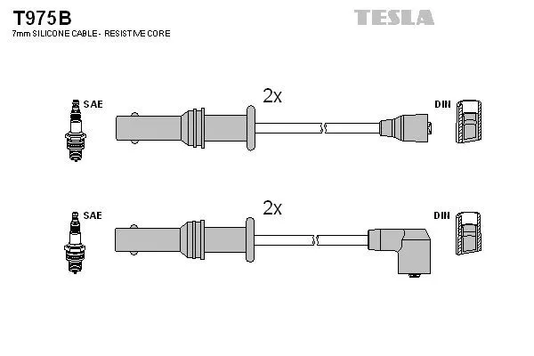 TESLA T975B Высоковольтные провода