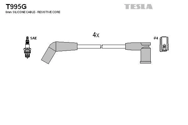 TESLA T995G Дроти запалювання