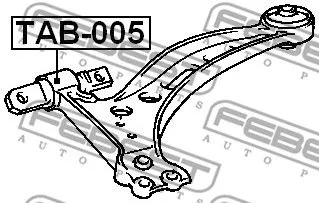 Febest TAB-005 Сайлентблок рычага