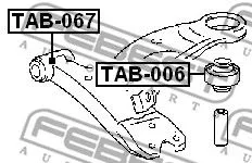 Febest TAB-006 Сайлентблок рычага
