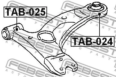 Febest TAB-025 Сайлентблок рычага