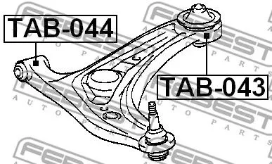 Febest TAB-044 Сайлентблок ричагу