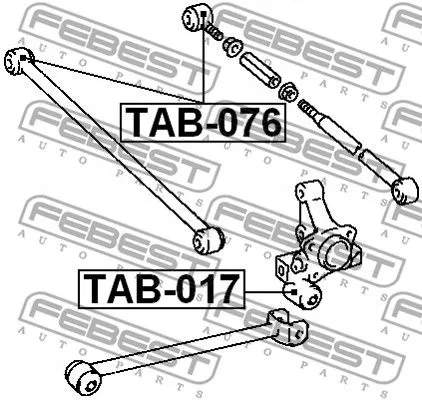 Febest TAB-076 Сайлентблок рычага