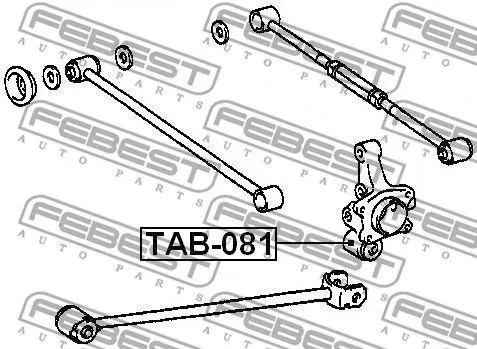Febest TAB-081 Сайлентблок рычага