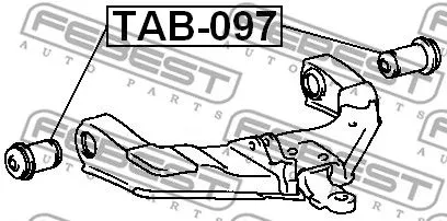 Febest TAB-097 Сайлентблок рычага